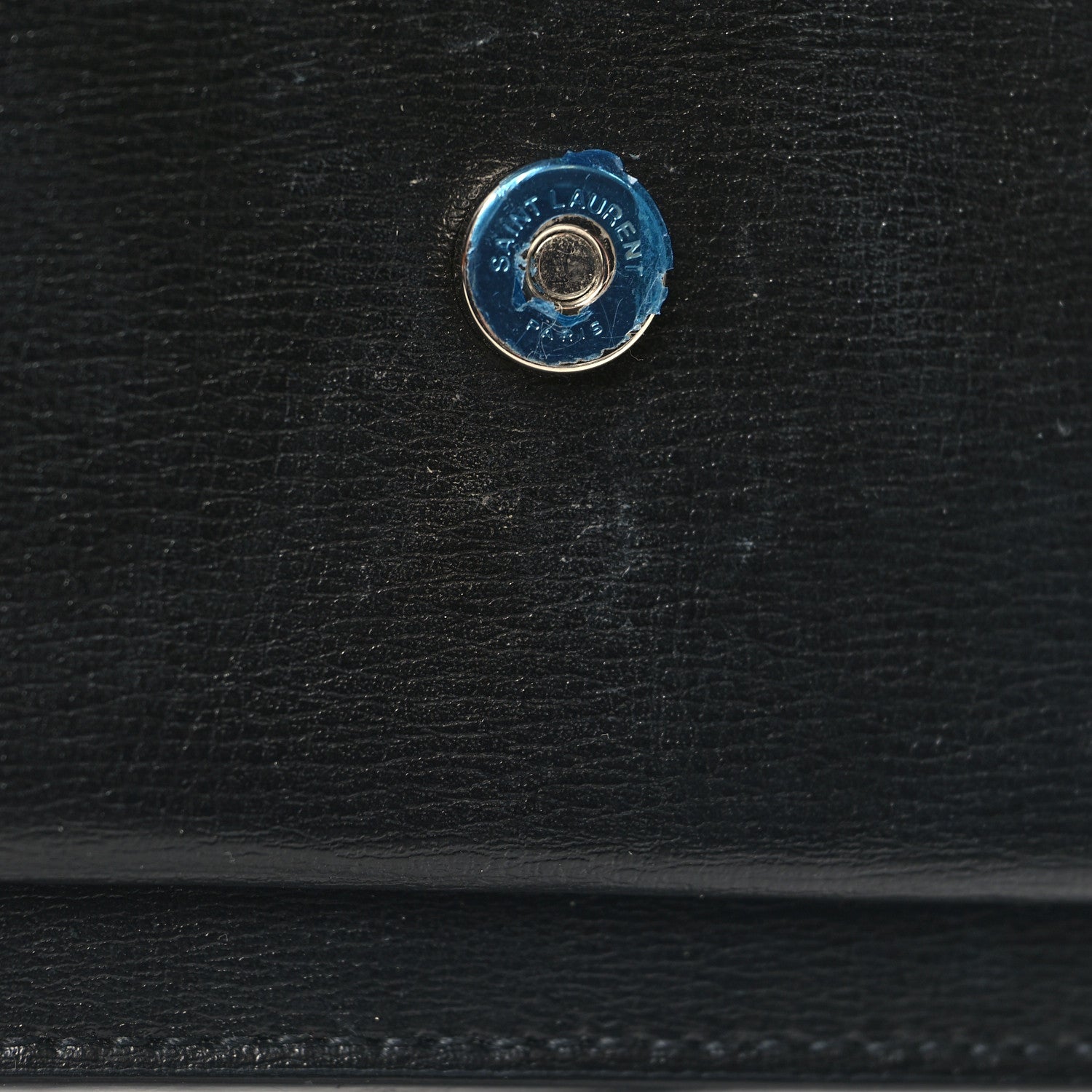 Saint Laurent Calfskin Monogram Sunset Top Handle Chain Wallet Black 6 of 10