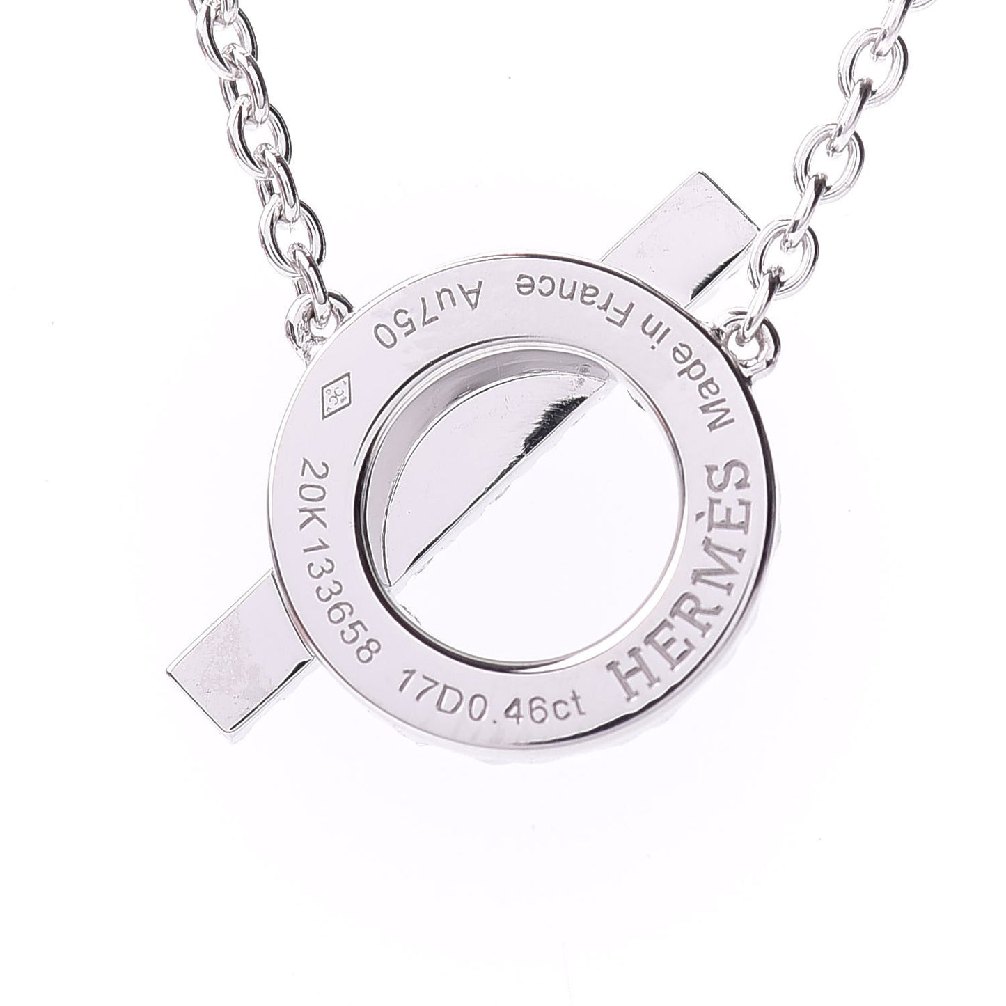 18K White Gold Diamond Finesse Pendant Necklace