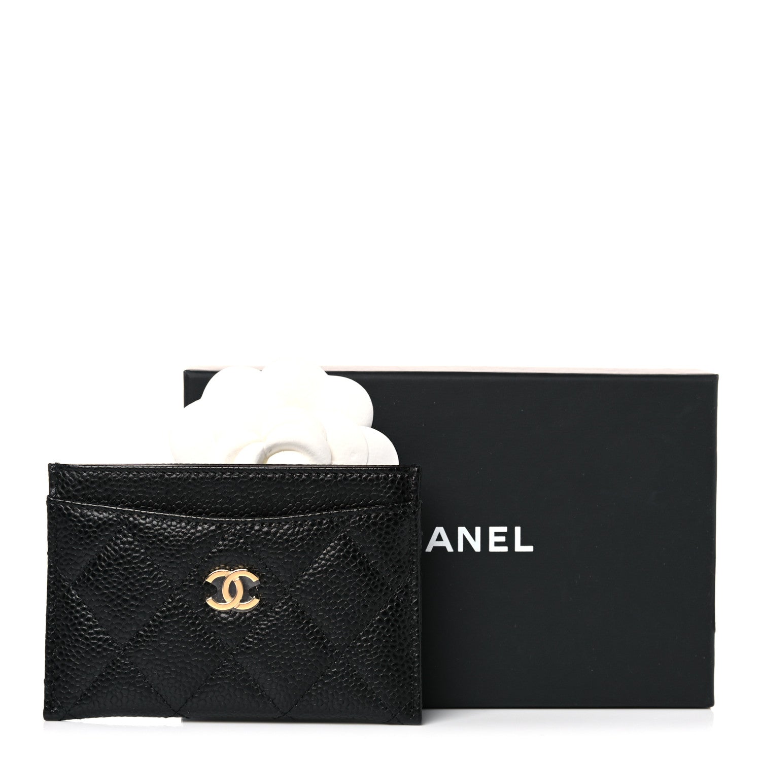 Chanel Caviar Quilted Card Holder Black 9 of 9