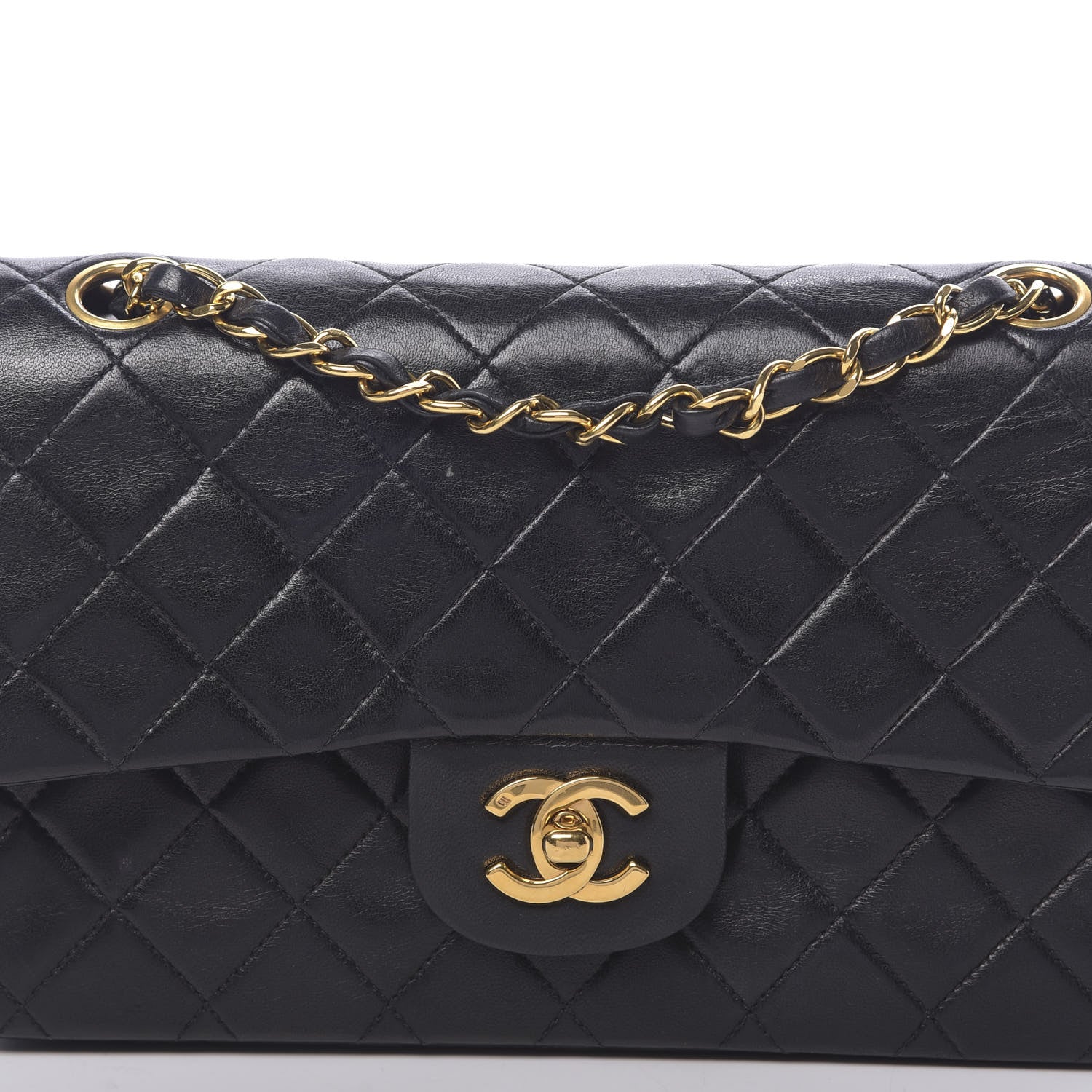 Chanel Lambskin Quilted Small Double Flap Black 13 of 13