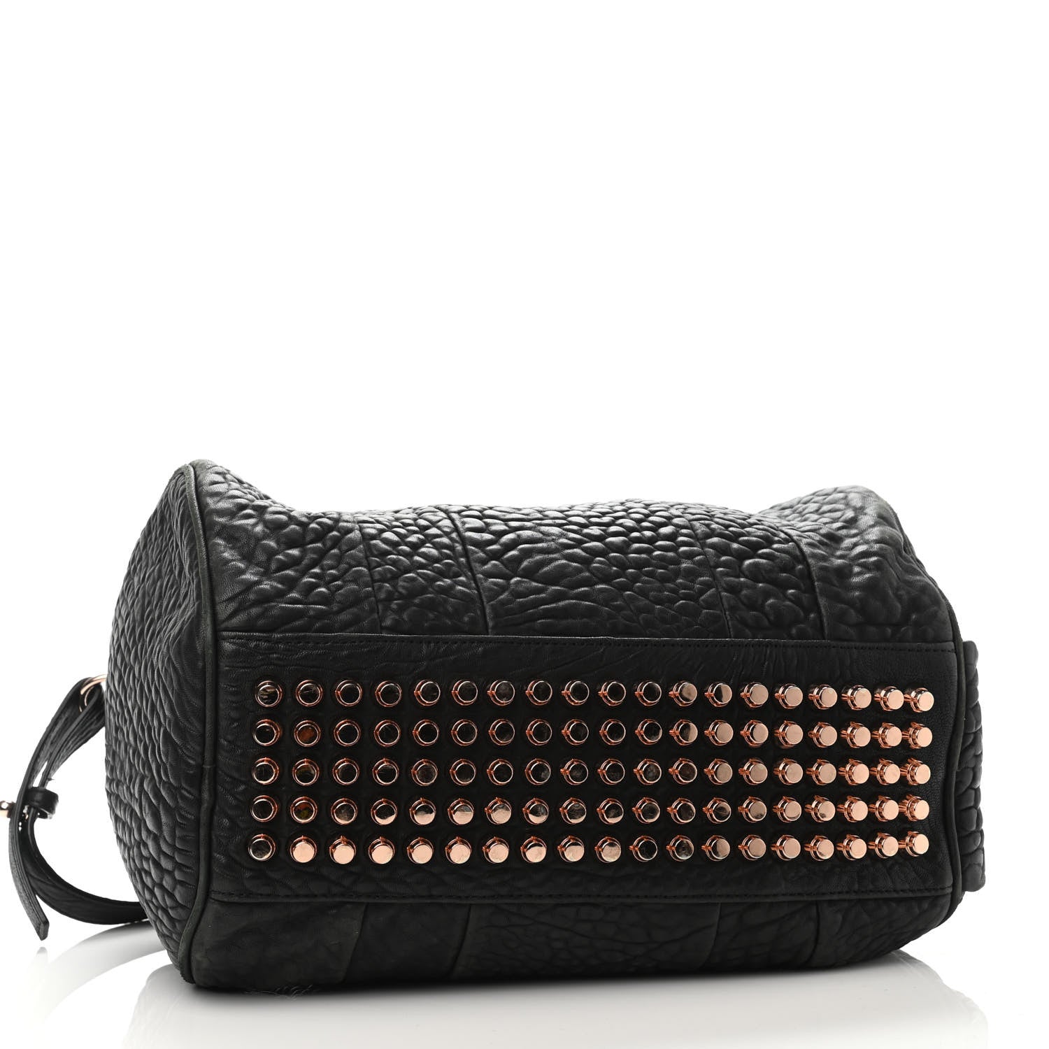 Alexander Wang Pebbled Lambskin Rocco Black Rose Gold Hardware 3 of 4