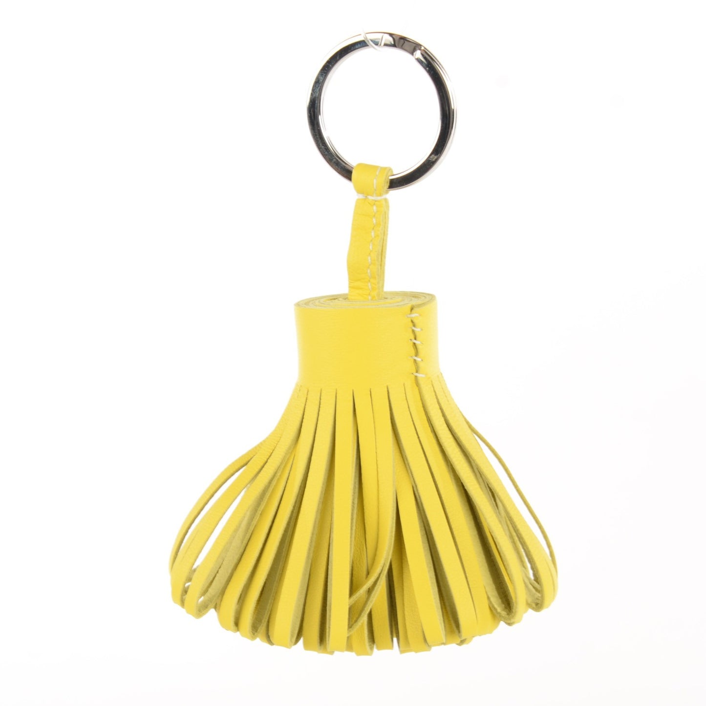 Lambskin Carmen Tassel Key Holder Lime