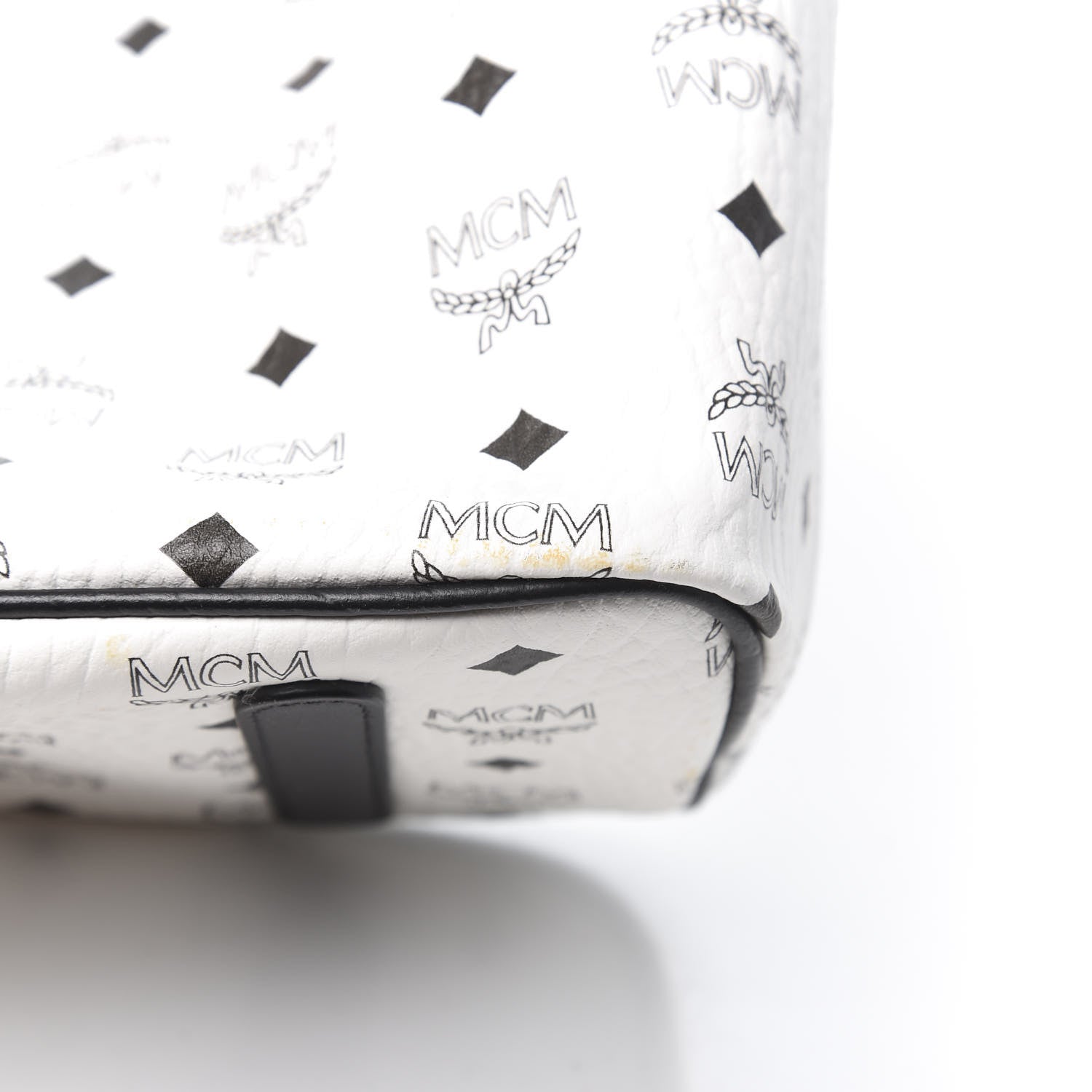 MCM Visetos Medium Project Reversible Shopper Tote White 14 of 22