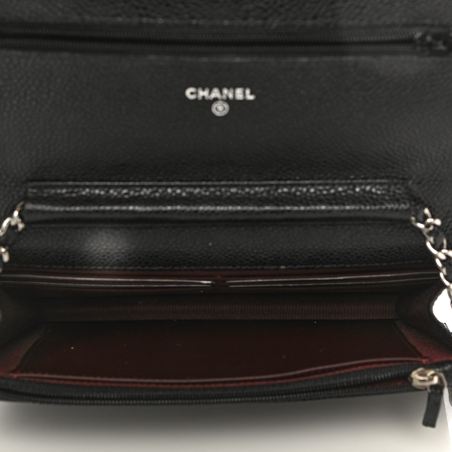 Chanel Caviar Quilted Wallet On Chain WOC Black 5 of 10