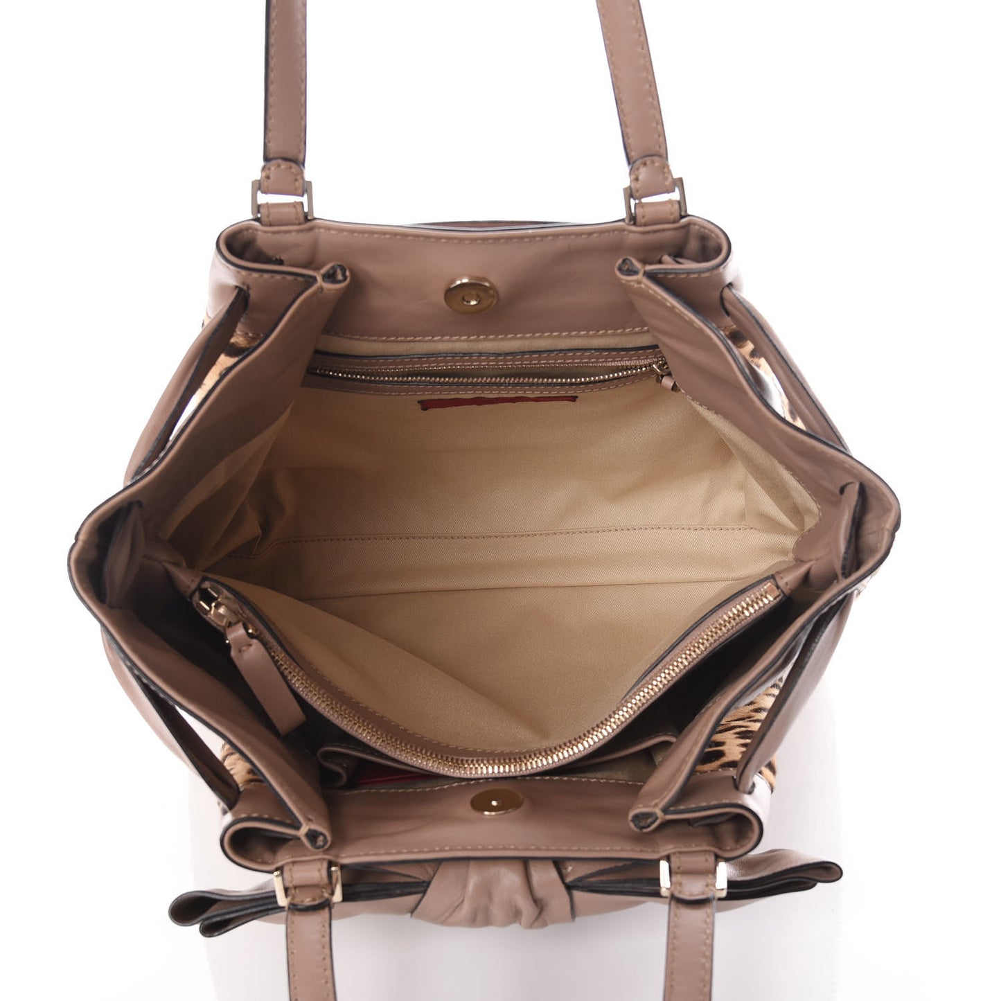 Calf Hair Leopard Print Medium Aphrodite Bow Tote