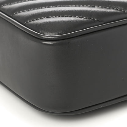 Saint Laurent Calfskin Matelasse Monogram Lou Camera Bag Grey Kaki 8 of 9