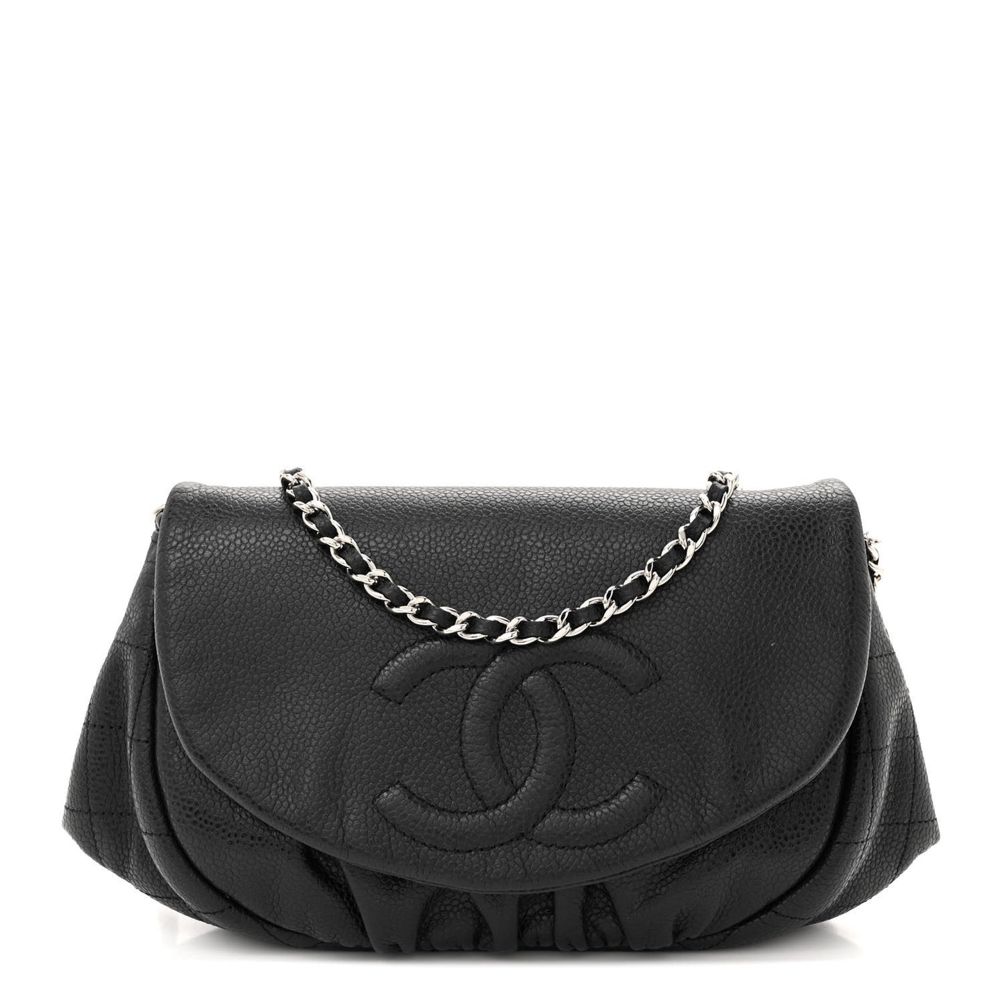 Caviar Half Moon Wallet On Chain WOC Black