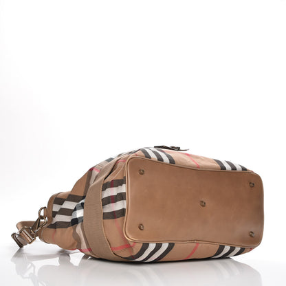 Burberry House Check Aurelia Diaper Bag Dark Tan 5 of 15
