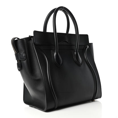 Celine Smooth Calfskin Mini Luggage Black 2 of 4
