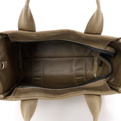 Marc Jacobs Cotton Canvas Small The Traveler Tote Bag Slate Green 5 of 13