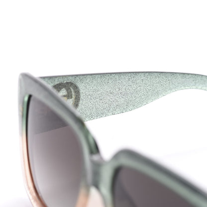 Gucci Acetate Glitter Optyl Square Sunglasses GG3837/F/S Green Pink 6 of 6
