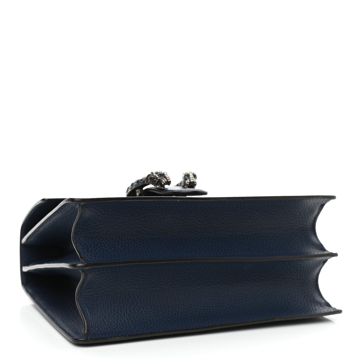 Dollar Calfskin Crystal Web Medium Dionysus Bamboo Top Handle Bag Blue Agata Montana Sapphire