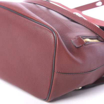 Chloe Suede Calfskin Medium Faye Backpack Sienna Red 7 of 14