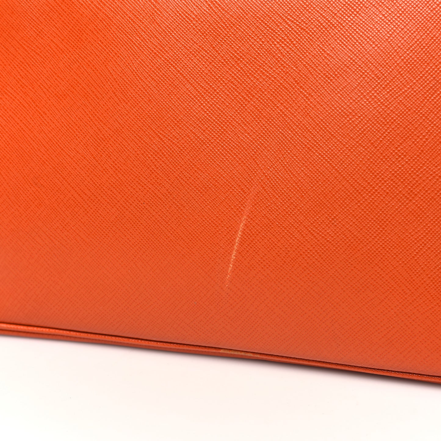 Saffiano Large Galleria Double Zip Tote Papaya