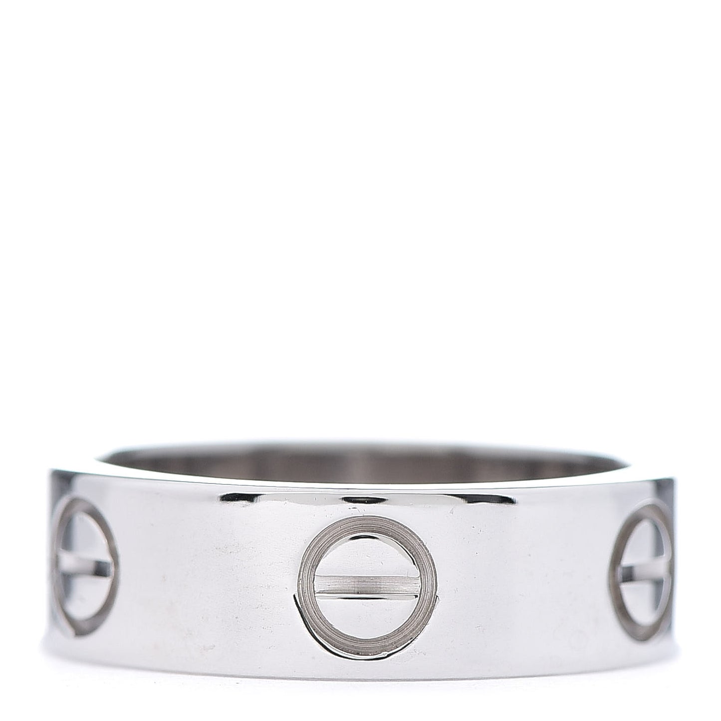 18K White Gold 5.5mm LOVE Ring 50 5.25