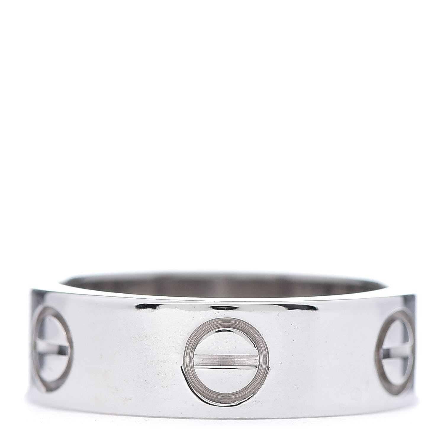 Cartier 18K White Gold 5.5mm LOVE Ring 50 5.25 1 of 4
