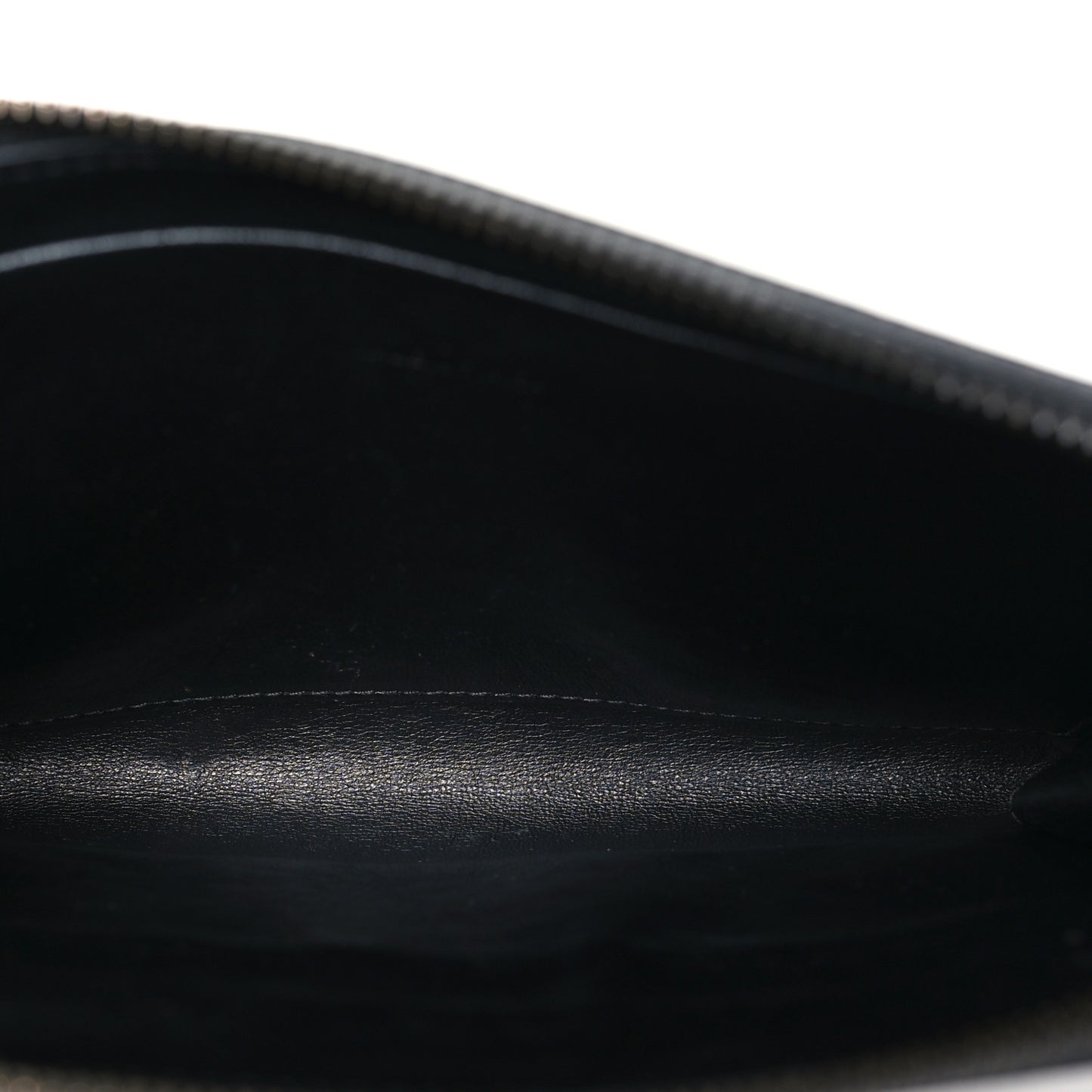 Grained Calfskin Neo Classic Black Hardware Zip Around Crossbody Black