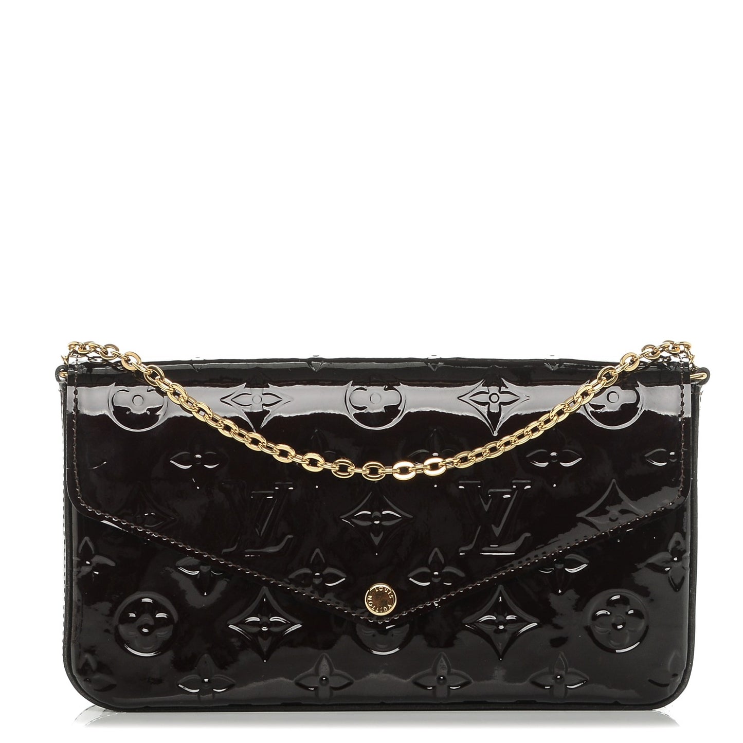 Vernis Pochette Felicie Chain Wallet Amarante