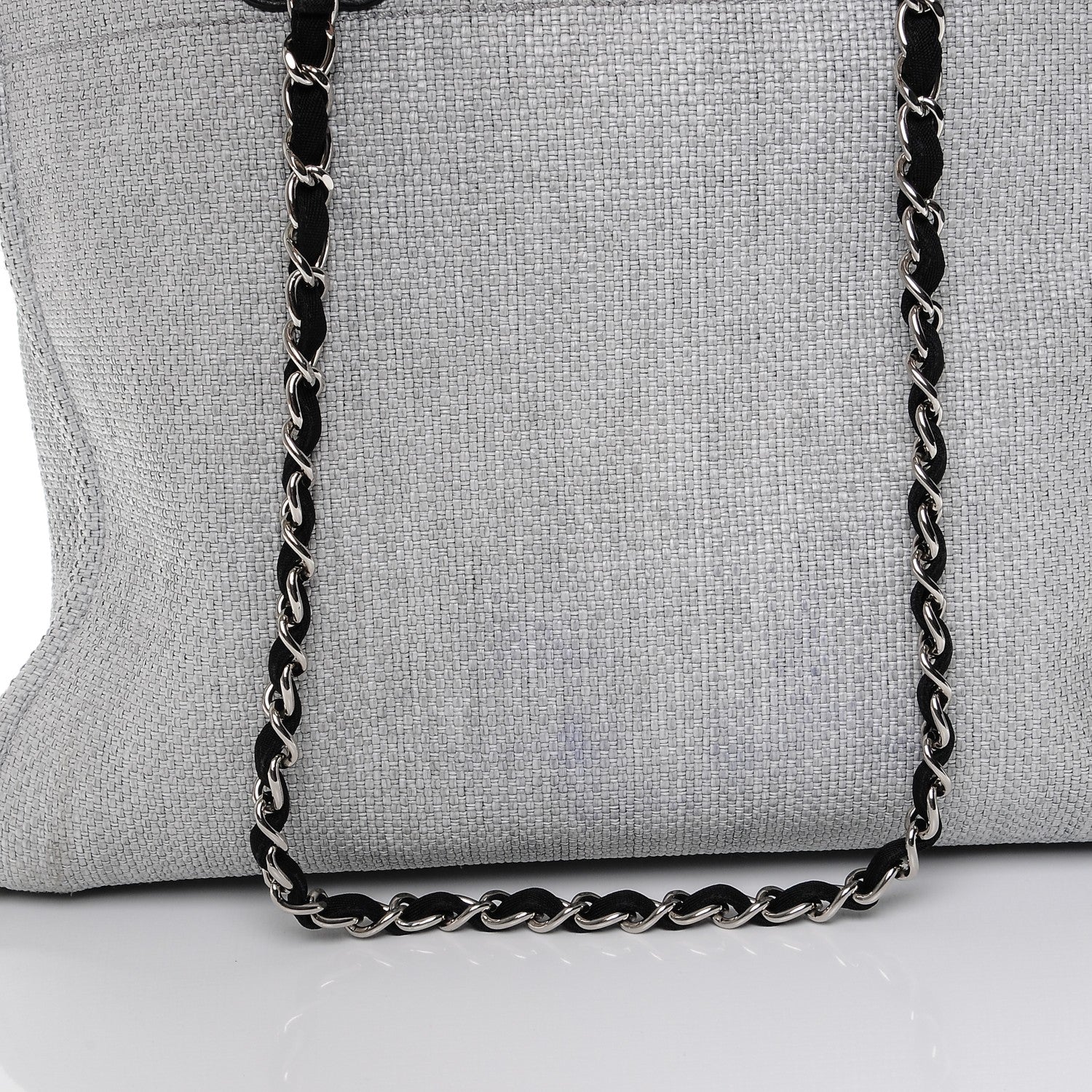 Chanel Canvas Large Deauville Tote Grey 8 of 8