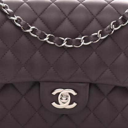 Chanel Lambskin Quilted Medium Double Flap Purple 4 of 10