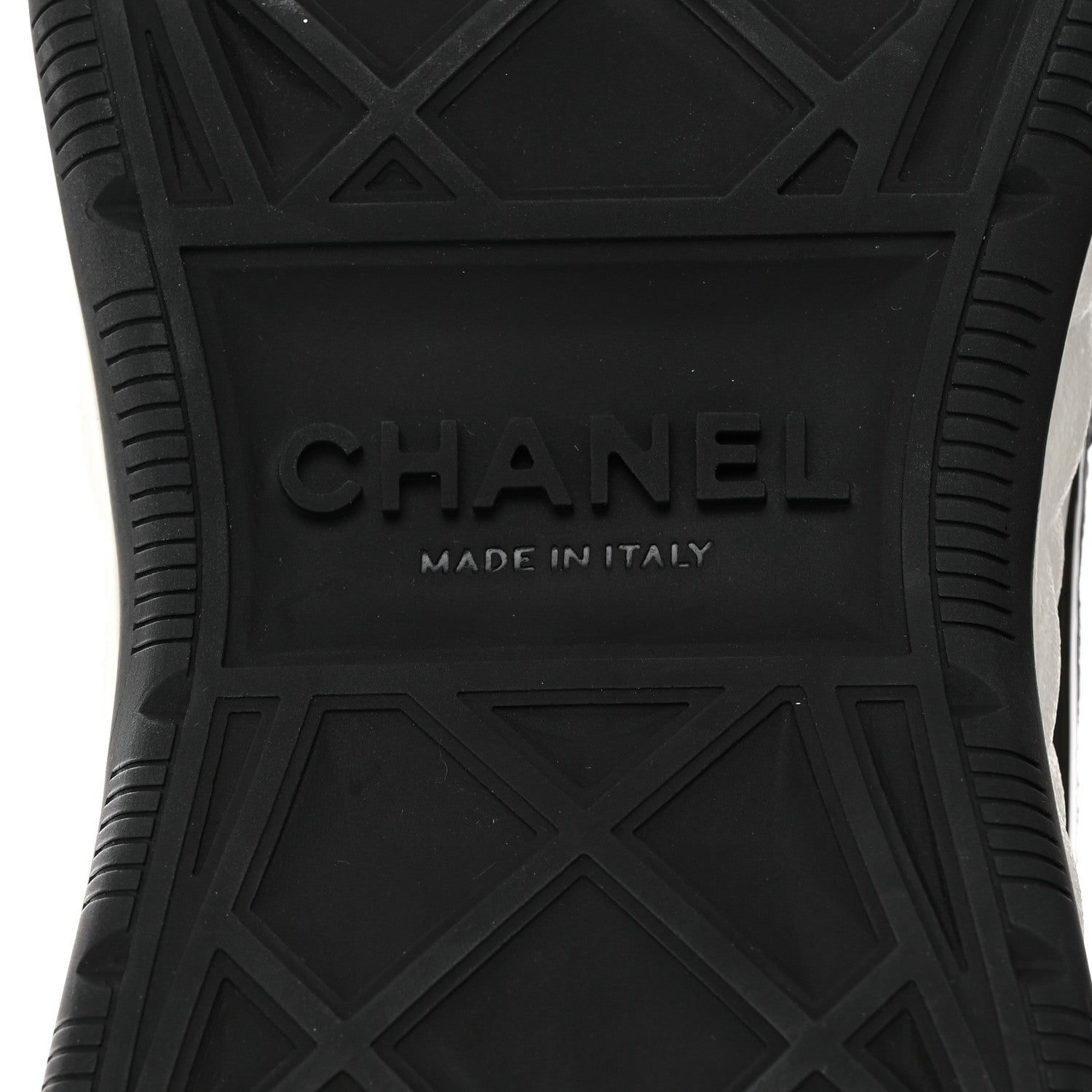 Chanel Suede Calfskin Nylon Grosgrain CC Sneakers 37.5 Grey 8 of 9