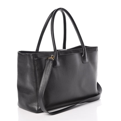 Chanel Calfskin Cerf Shopper Tote Black 3 of 9