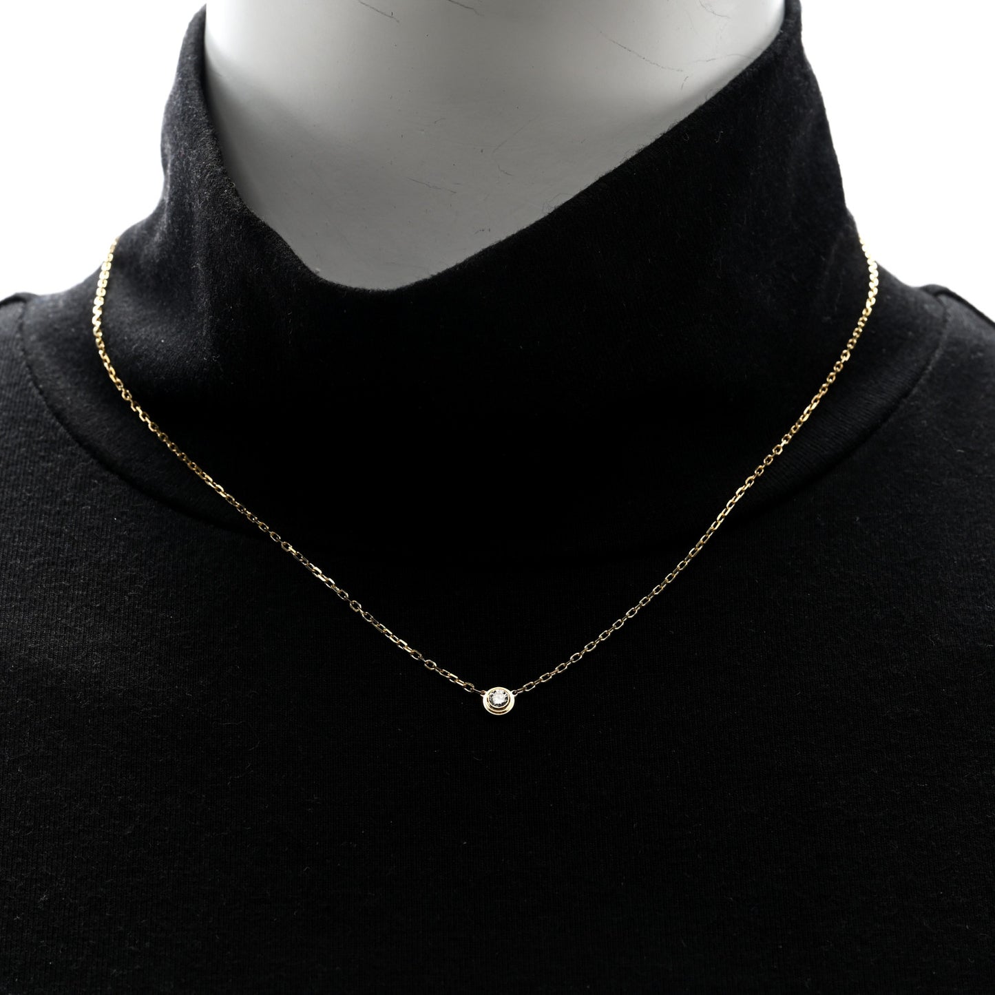 18K Yellow Gold Diamond SM D'Amour Pendant Necklace
