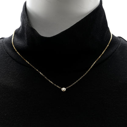 Cartier 18K Yellow Gold Diamond SM D'Amour Pendant Necklace 3 of 7