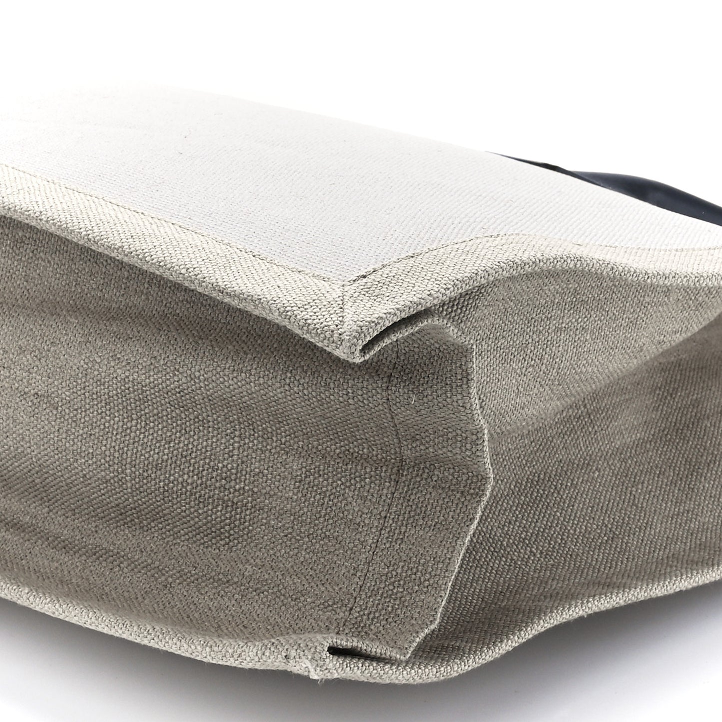 Linen Calfskin Rive Gauche Tote Optic White