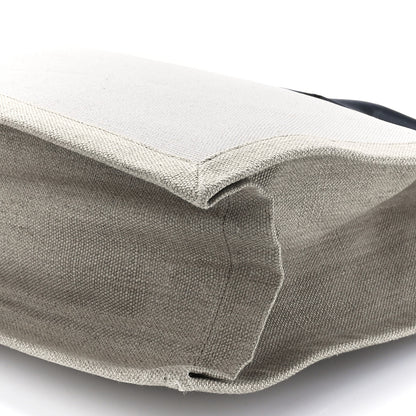 Saint Laurent Linen Calfskin Rive Gauche Tote Optic White 12 of 12