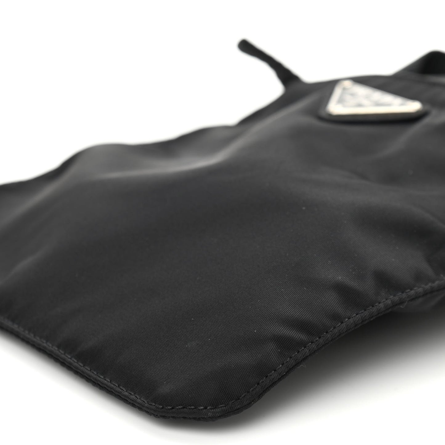Nylon Vela Flat Messenger Bag Black