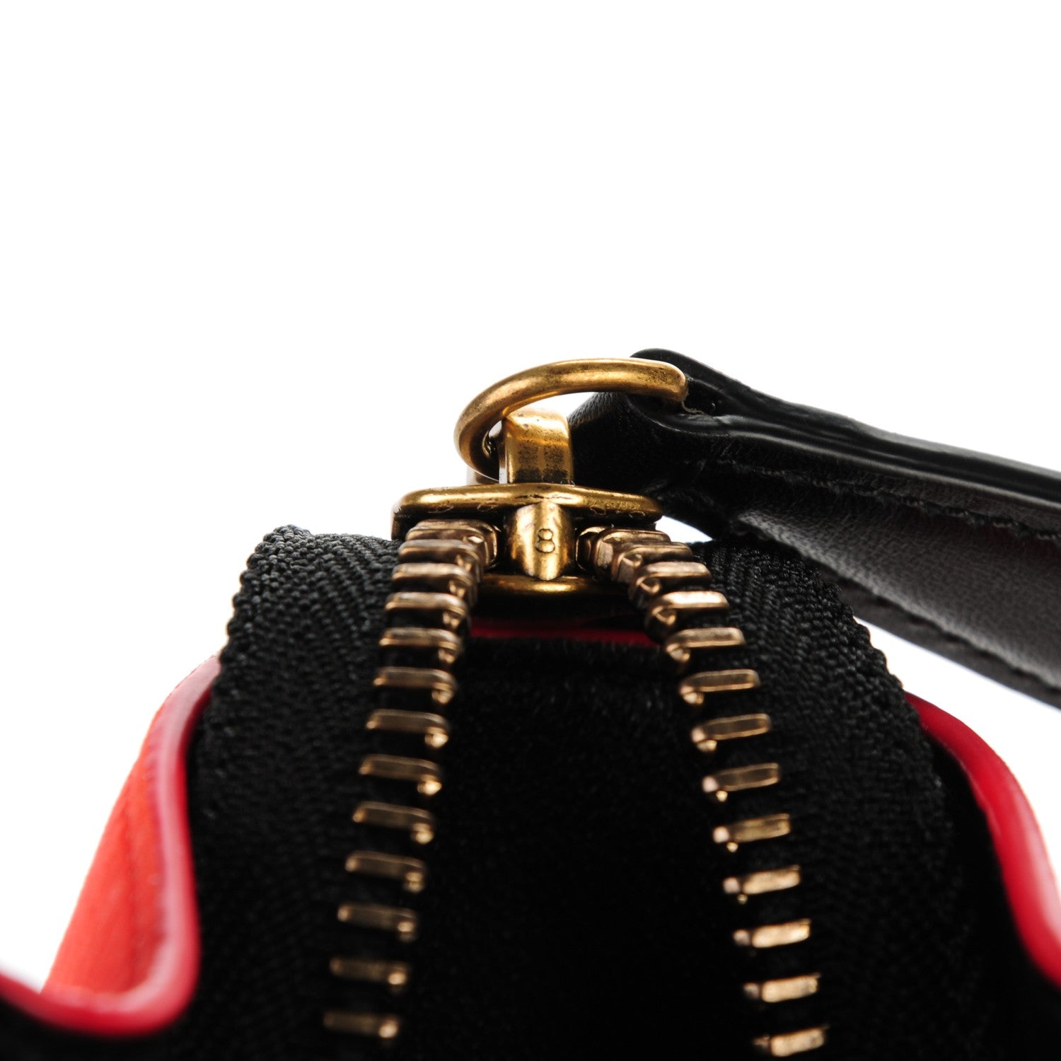 Celine Smooth Calfskin Nubuck Micro Tri-Color Luggage Alizarin 9 of 9