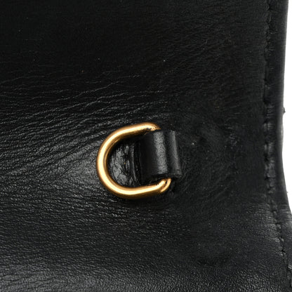 Gucci Calfskin Matelasse GG Marmont Chain Wallet Black 11 of 12