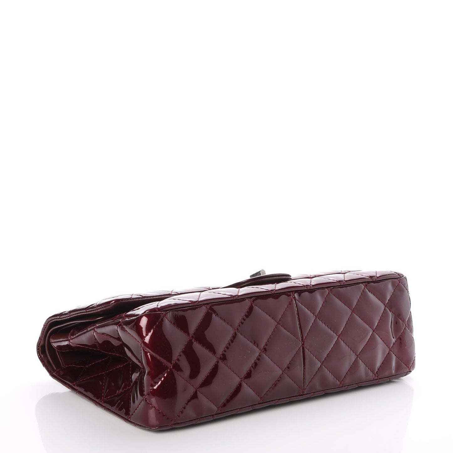Patent Quilted 2.55 Reissue 227 Flap Light Burgundy