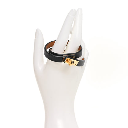 Hermes Swift Mini Kelly Double Tour Bracelet T1 Black 2 of 6
