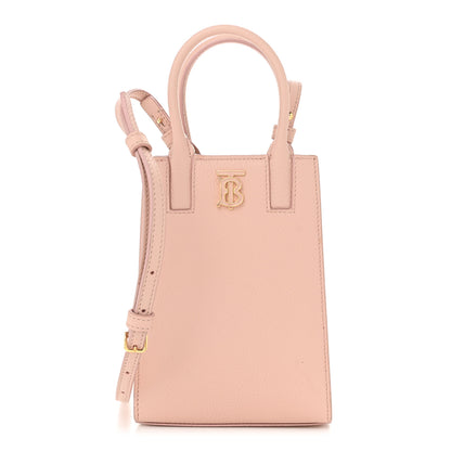 Burberry Grainy Calfskin Micro Frances Tote Dusky Pink 1 of 9