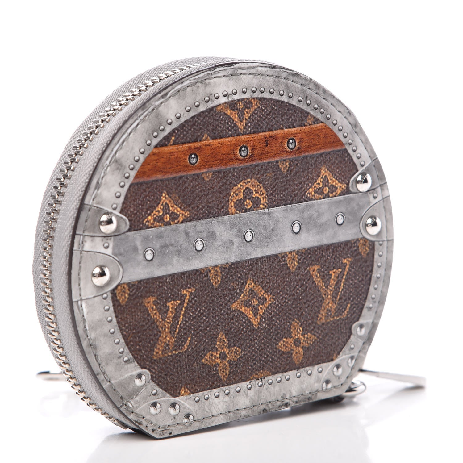 Louis Vuitton Transformed Monogram Time Trunks Micro Boite Chapeau Coin Purse Marron 3 of 7