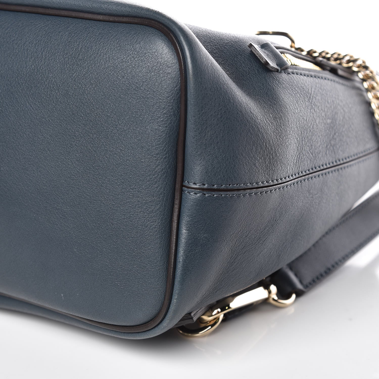 Chloe Suede Calfskin Small Faye Backpack Silver Blue 8 of 12