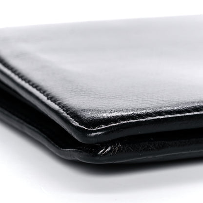 Chanel Grained Calfskin CC Button Yen Wallet Black 10 of 11