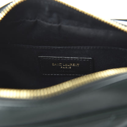 Saint Laurent Calfskin Matelasse Monogram Lou Camera Bag Military Green 8 of 9