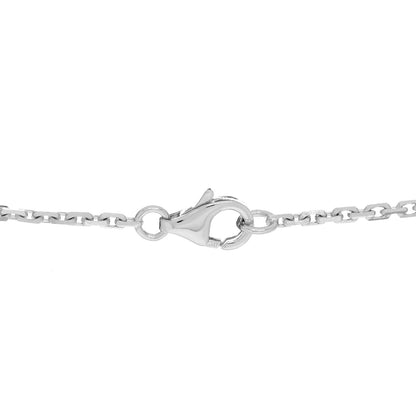 Cartier 18K White Gold 3 Diamonds LOVE Pendant Necklace 4 of 5