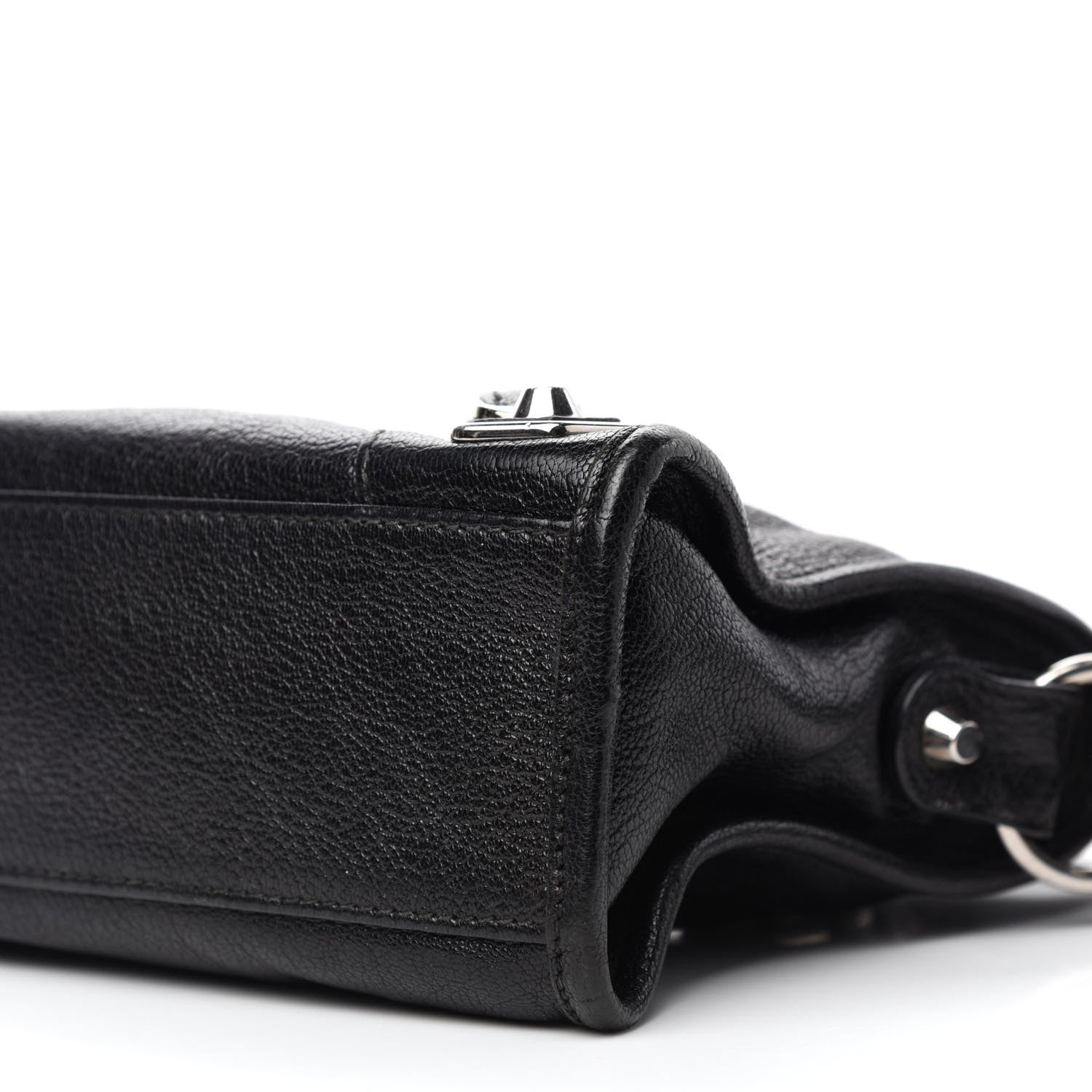Balenciaga Chevre Silver Metallic Edge Hardware Mini City Black 10 of 15