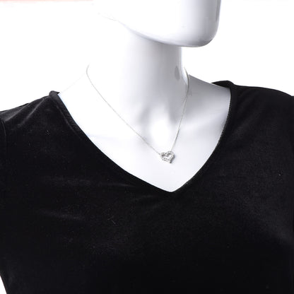Tiffany Platinum Diamond Small Heart Pendant Necklace 2 of 6