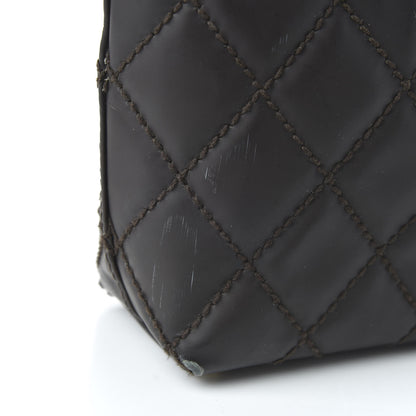 Chanel Glazed Calfskin Quilted Tote Brown 13 of 13