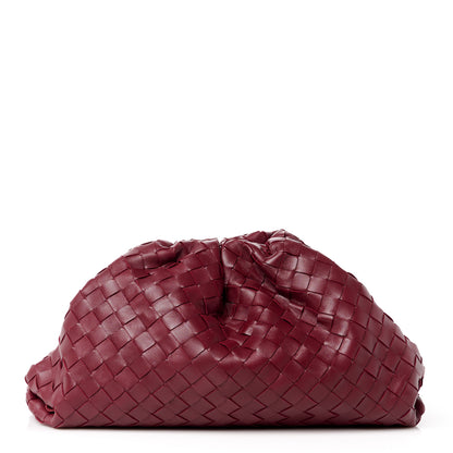 Bottega Veneta Nappa Maxi Intrecciato The Pouch Oversized Clutch Bordeaux 1 of 11