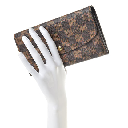 Louis Vuitton Damier Ebene Emilie Wallet 2 of 9
