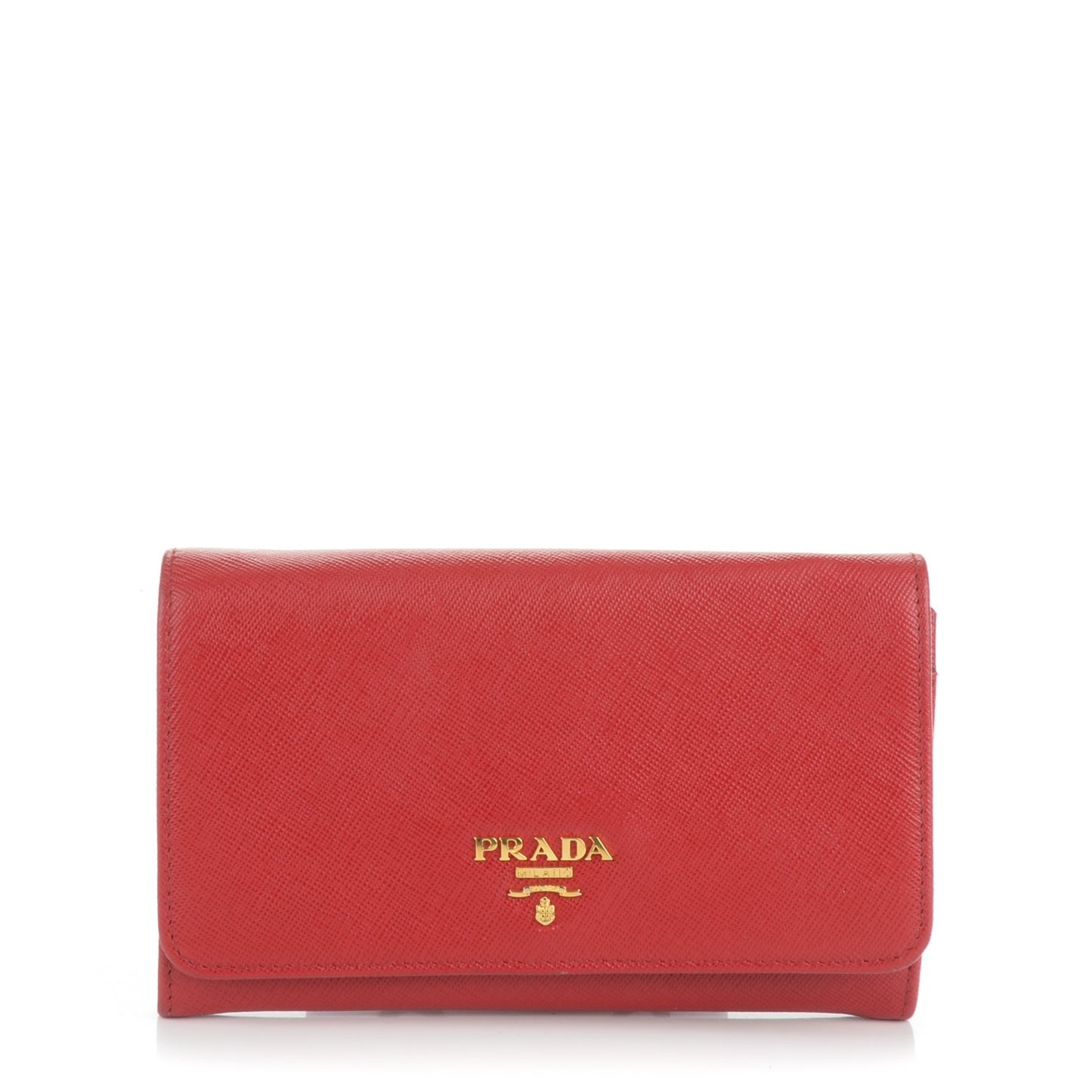 Saffiano Metal Wristlet Wallet Fuoco