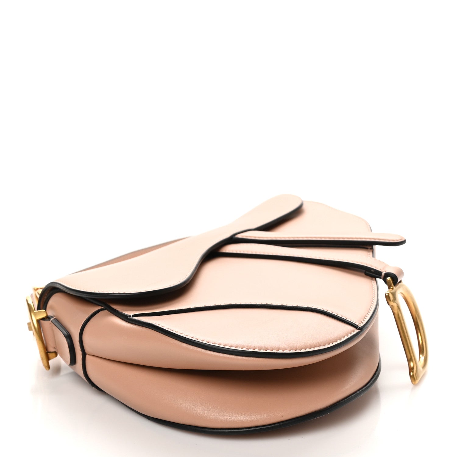 Christian Dior Calfskin Saddle Bag Pink 4 of 12