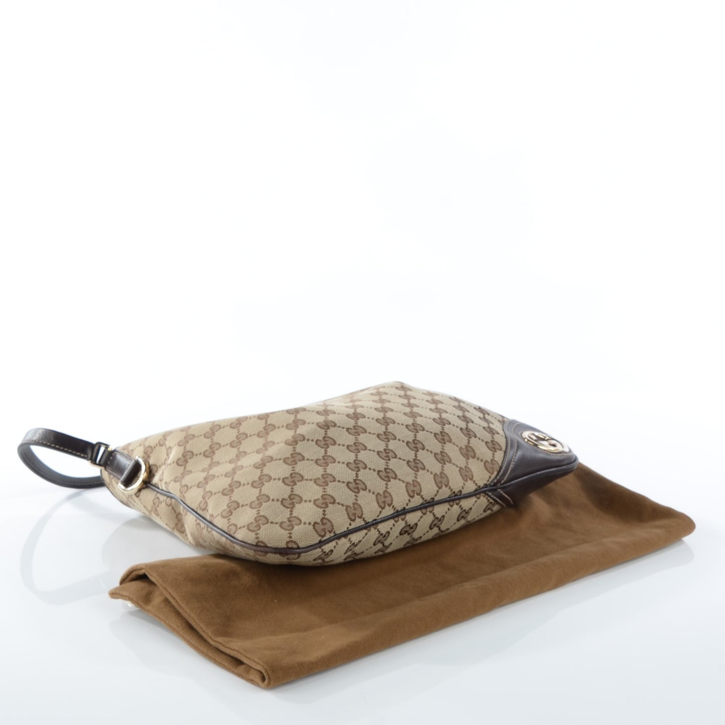 Monogram Medium New Britt Hobo Dark Brown