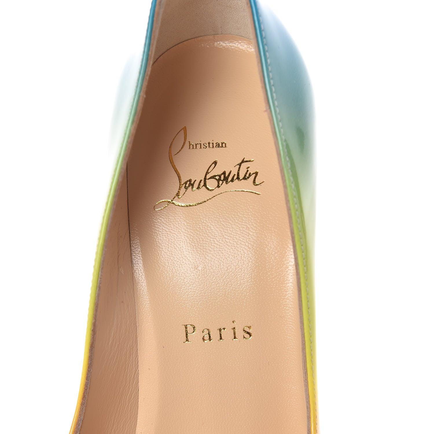 Christian Louboutin Patent Sunrise Pigalle Follies 100 Pumps 37 Multicolor 6 of 7